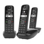 Téléphone fixe AS690 Trio - 3 combinés - Sans répondeur - Noir