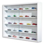 Vitrine murale "Compilati" pour collectionneurs de miniatures, modèles réduits ou figurines.