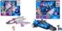 Pack de 2 véhicules interactifs Pat’ Patrouille avec voiture de police convertible, figurine Chase, avion de sauvetage, figurine Stella, 2 projectiles et 6 piles AAA