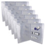 6 boîtiers transparents format Blu-Ray pour 3 clés USB vus de face