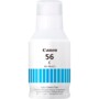 Cartouche d'encre CANON GI-56 BK de couleur cyan pour les imprimantes MAXIFY GX6050