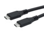 Câble USB-C mâle vers USB-C mâle USB 3.2 Gen 2 100 W / 5 m coloris noir de la marque Dexlan