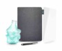 Pack Starter Eco Urban Factory Etui pour tablette tactile 10.5" Gris + Protection d'écran en verre trempé pour tablette tactile 10.1" Transparent + Stylet tactile Gris