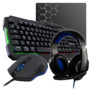 Pack spécial gamer filaire 4 en 1 Combo Rhodium avec clavier, souris, tapis de souris et casque de la marque The G-Lab