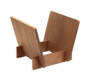 Boîte de rangement pour Vinyle en bois clair pour ranger jusqu'à 40 disques