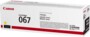 Toner original 067 jaune de la marque Canon pour imprimante laser i-SENSYS dans son emballage carton