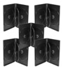 5 boîtiers rectangulaires pour 4 DVD/CD coloris noir de la marque Pearl