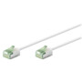 Câble réseau RJ45 cat. 8.1 U/FTP coloris blanc 25 cm de la marque Goobay