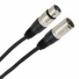 Câble XLR PLUGGER 20 m'avec fiches mâle et femelle chromées sur fond blanc