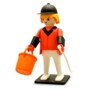 Grand playmobil vintage de collection : le cavalier de concours d'obstacles