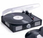 Platine vinyle Inovalley TD11 noire avec disque et haut-parleurs intégrés