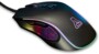 Souris Kult Thorium de trois-quarts avec rétroéclairage RGB multicolore et logo fiole