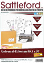 1000 étiquettes autocollantes sur 100 feuilles DIN A4 de la marque Sattleford