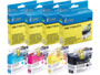 pack de 4 cartouches compatibles noir cyan magenta jaune pour brother DCP MFC