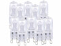 Lot de 10 ampoules halogène G9 de 42 watts.