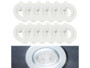 Pack de 12 boîtiers d'encastrement blancs pour spot encastrable MR16 ou GU5.3