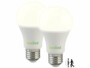 2 ampoules LED avec capteur de mouvement E27