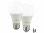 2 ampoules LED avec capteur de mouvement E27