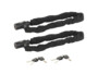 Pack de 2 antivols à chaîne pour vélo et moto avec 3 clés chacun
