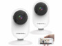 Deux caméras IP sans fil connectées IPC-220.HD Pearl.