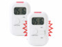 Lot de 2 minuteurs avec alarme sonore, lumineuse et vibrations.