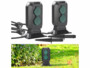 Lot de 2 multiprises de jardin étanches IP44 avec 4 pirses 230 V.