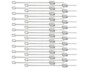 Pack de 24 brochettes à barbecue XXL avec mécanisme coulissant pratique de la marque Rosenstein & Söhne