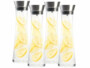 Pack de 4 carafes avec couvercle amovible en acier inoxydable à filtre