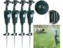 Pack de 4 jets d'eau anti-nuisibles sans fil avec capteur PIR de la marque Royal Gardineer