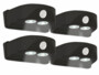 Lot de 4 lampes de porte sans fil noires avec détecteur de mouvement.