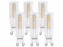 6 ampoules LED G9 - 4.5 W - 480 lm - Blanc chaud Luminea