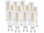 Lot de 12 ampoules LED G9 - 3 W - 320 lm - Blanc chaud
