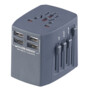 adaptateur de voyage pour angleterre ecosse australie etats unis japon union europeenne avec 4 prises USB