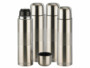 Lot de 4 Bouteille isotherme en inox + gobelet - Grande 1 L
