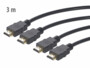 2 câbles HDMI 2.0 4 K full HD 3M