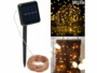 Guirlande lumineuse solaire 32 m en fils de cuivre - 300 LED blanc chaud Lunartec
