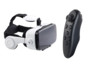 lunettes de realité virtuelle pour smartphone avec ecouteurs integres vrb70 auvisio avec télécommande manette de jeu bluetooth