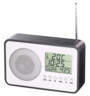 radio reveil numérique style rétro avec design bois gris Auvisio
