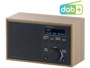 radio reveil fm et dab+ en bois brun clair à petit prix dor-240 auvisio