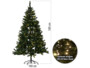 Sapin de Noël lumineux avec 750 épines en PVC - 500 LED - 180 cm Infactory