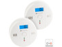 2 détecteurs de monoxyde de carbone (EN 50291) "COM-150" VisorTech