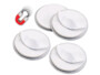 4 fixations magnétiques pour détecteurs de fumée