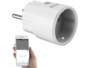 Prise murale 16 A connectée compatible avec commandes vocales SF-200 Luminea Home Control
