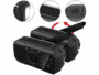 Pack de 2 radios de poche solaires & dynamo SOL-1540 avec lampe et chargeur USB coloris noir de la marque Infactory