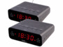 2 radios-réveils FM avec 2 alarmes de la marque Auvisio