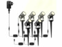 6 spots d'extérieur 450 lm / 6 W à LED COB - set d'extension pour LS-55 Luminea