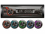 Le cadre de l'autoradio CAS-1600.bt possède différentes couleurs d'éclairage.