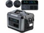 Batterie et convertisseur solaire HSG-1200 avec adaptateur secteur AC, adaptateur allume-cigare, câble avec connecteur Anderson et mode d'emploi en français