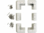 Kit de fixation pour panneaux solaires avec équerres et visserie