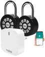 Pack de 2 cadenas avec câble USB, passerelle wifi et modes d'emploi en français